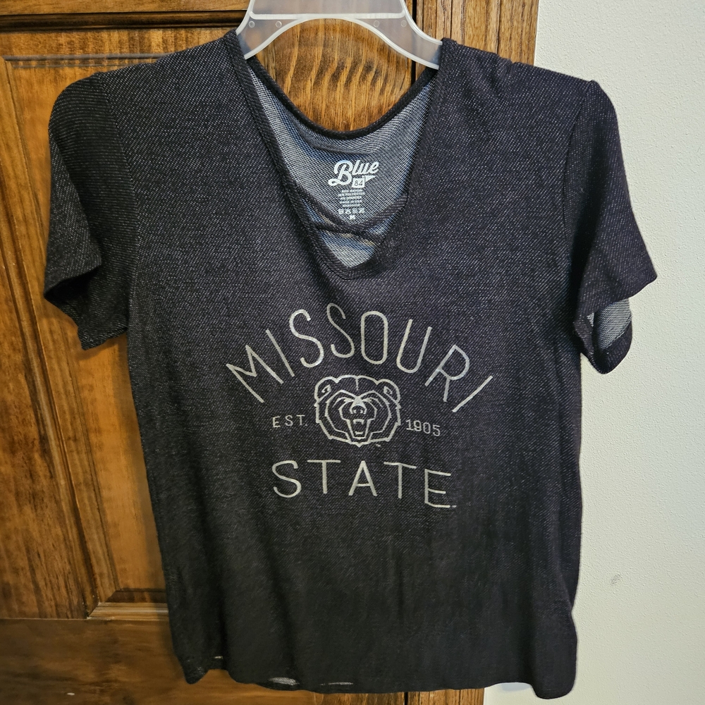 Blue 84 Missouri Southern State Charcoal University Tee